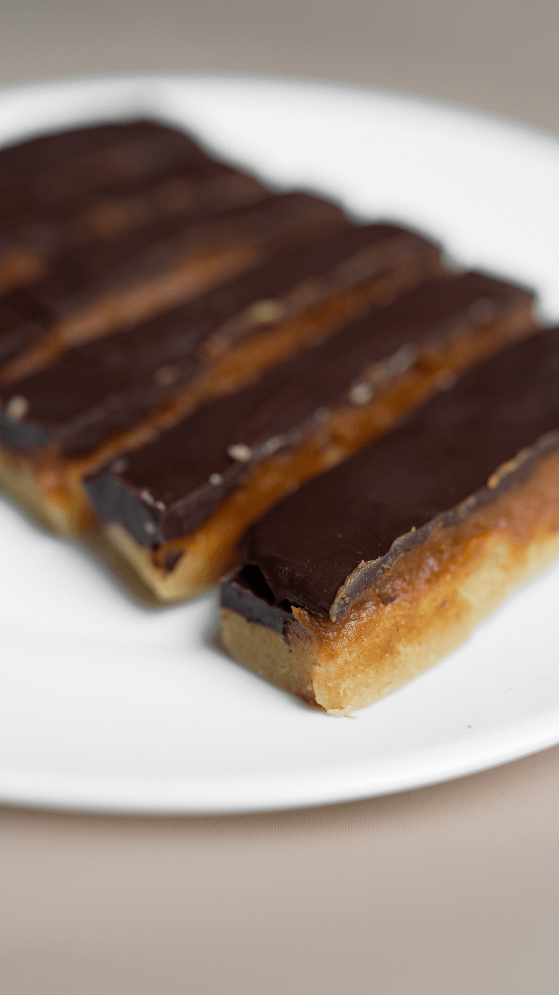 Twix Without Trix - Almond base with peanut butter and rich, silky chocolate. No refined sugars.